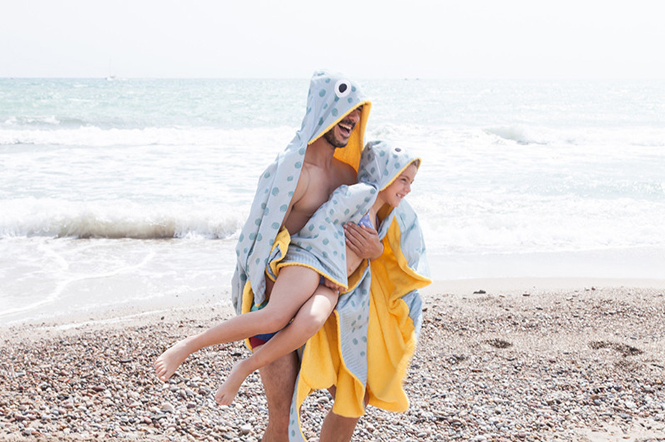 Don Fisher Stingray Hooded Kids Beach Towel