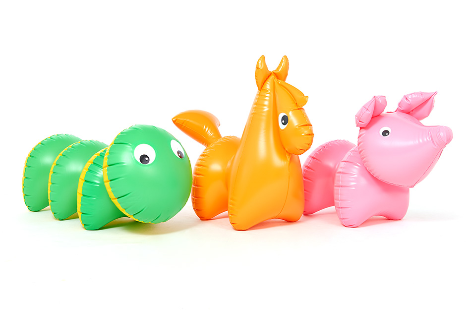 Classic Pony inflatable toy designed by Libuše Niklová