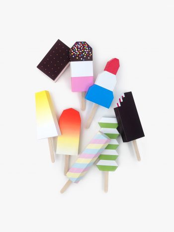 3D Paper Ice Lollies - by Moon Picnic & Mr P