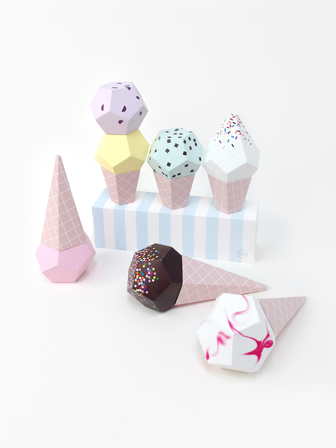 Ice cream Mochi making kit 3D model 3D printable