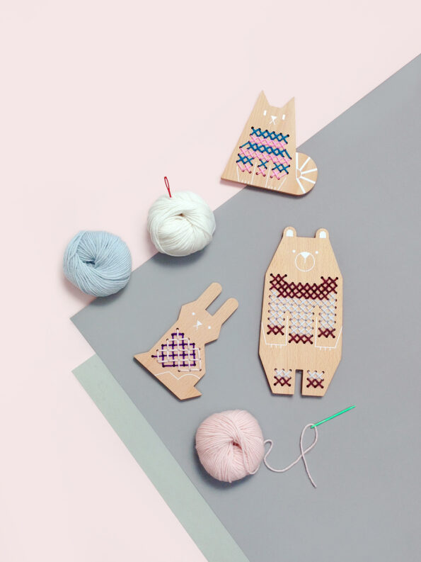 Introducing cross stitch kits for kids by Moon Picnic - Stitched Modern