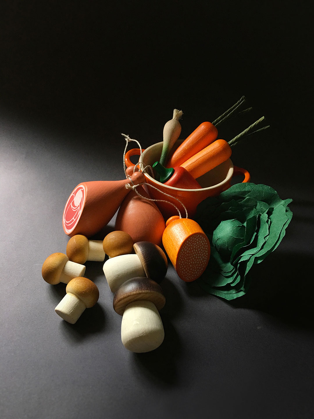 Tidlo Wooden Winter Vegetables Play Food Set for sale online