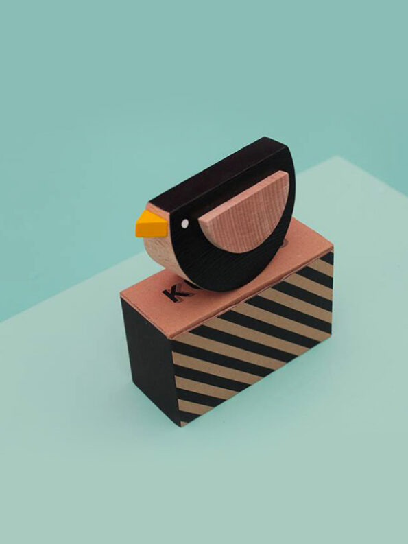 Kos The Wooden Bird by Kutulu - contemporary czech design wooden toy