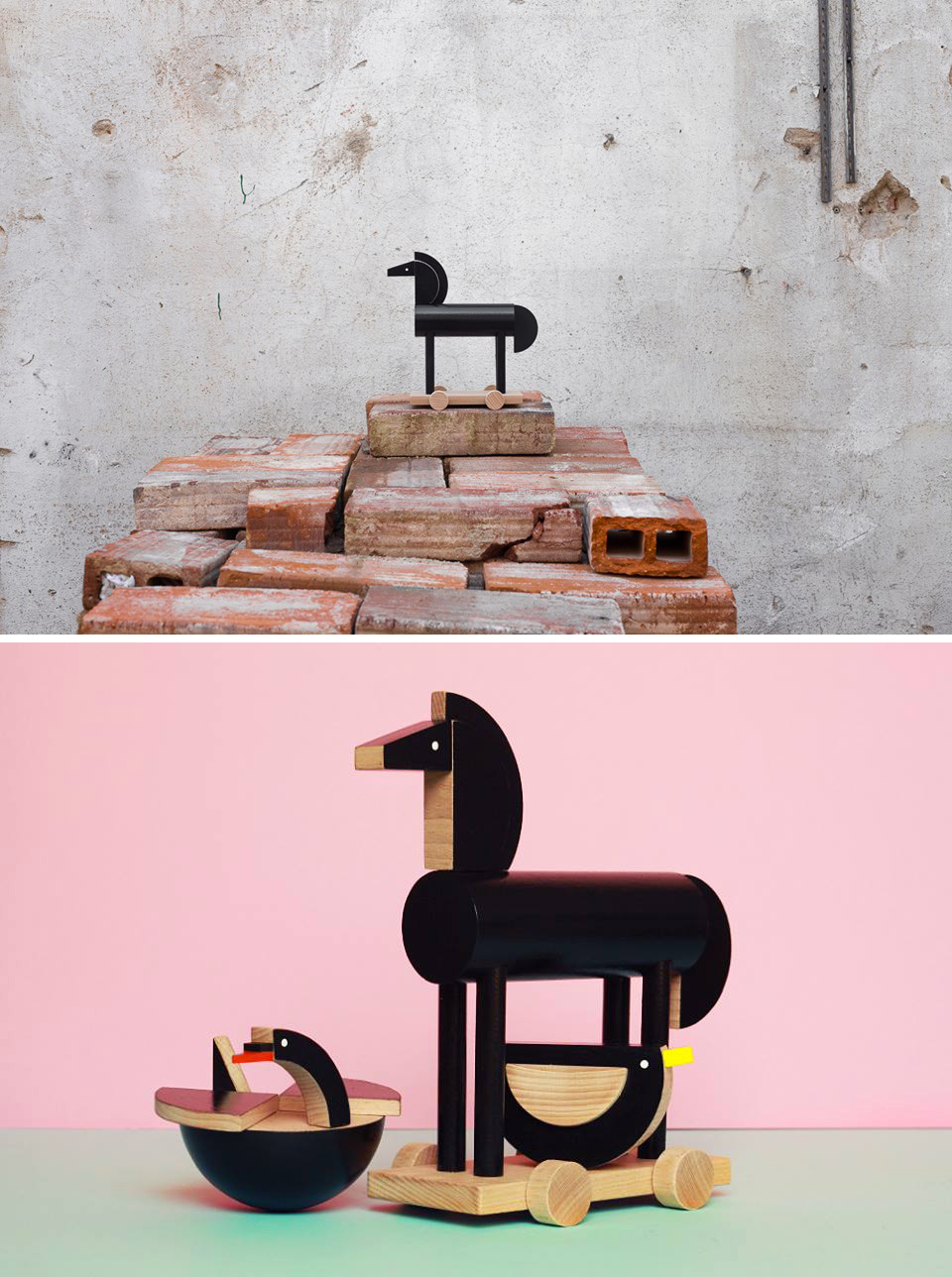 Ortus The Wooden Horse by Kutulu - Contemporary Czech Toy Design, Wooden animal toy